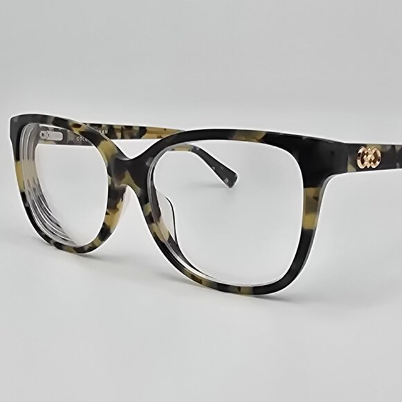 Cole Haan CH5013 319 Olive Tortoise Eyeglasses Frame w/ Flexhinge 54-16-135 - Picture 1 of 12